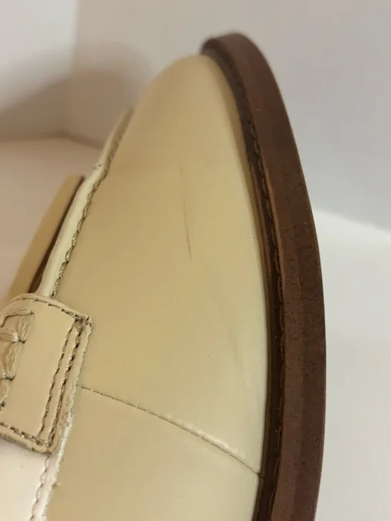 Franco Sarto Cream and White Tassel Loafers - Picture 7 of 9
